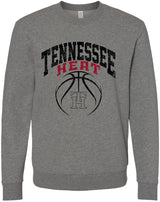 Tennessee Heat Basketball Alternative Crewneck Sweatshirt