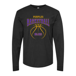 Purples Basketball Long Sleeve Tee