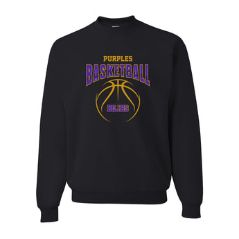 Purples Basketball Crewneck Sweatshirt