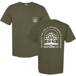 HLC Adult 100% Cotton Short Sleeve Pocket T-shirt (4 colors)