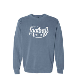 Logan County Cheer Football COMFORT COLORS Crewneck