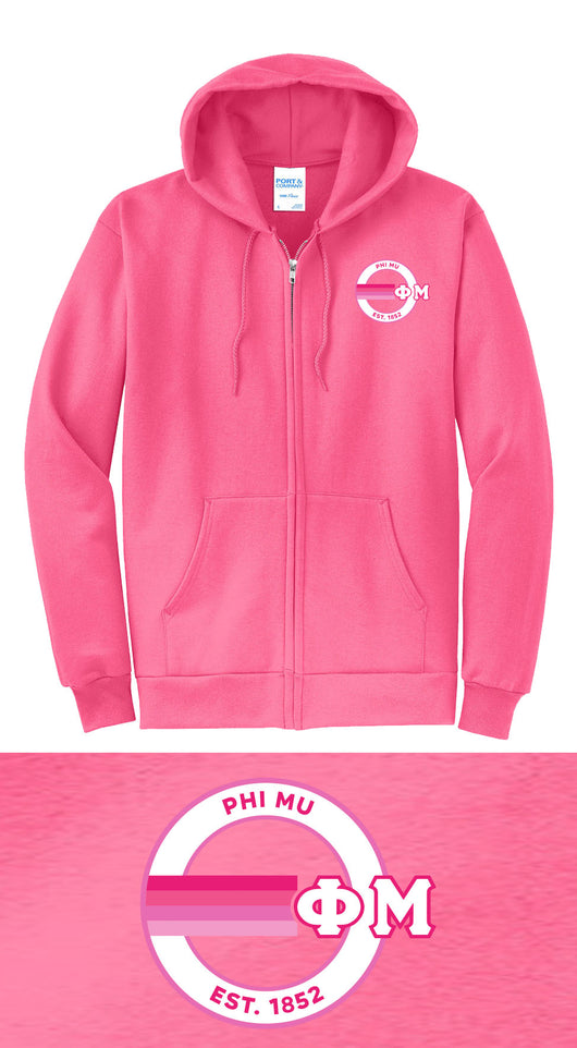University of Kentucky Phi Mu Zip Up Hoodie