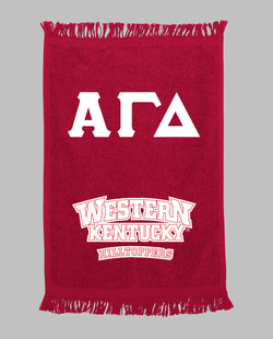 WKU Alpha Gamma Delta Red Towel