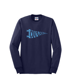 Logan County Cheer Spirit Flag Long Sleeve Tshirt - Youth and Adult