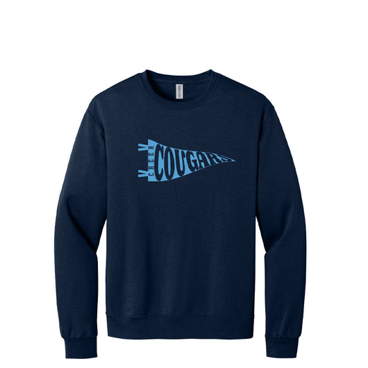 Logan County Cheer Spirit Flag Crewneck- Youth and Adult