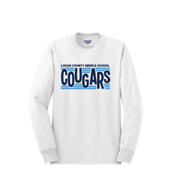 Logan County Cheer LCMS Long Sleeve Tshirt - Youth and Adult