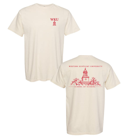 WKU Nursing - Comfort Colors Short Sleeve Pocket Tee