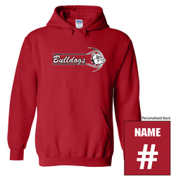 Bulldogs Red Fleece Hoodie