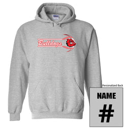 Bulldogs Sport Grey Fleece Hoodie